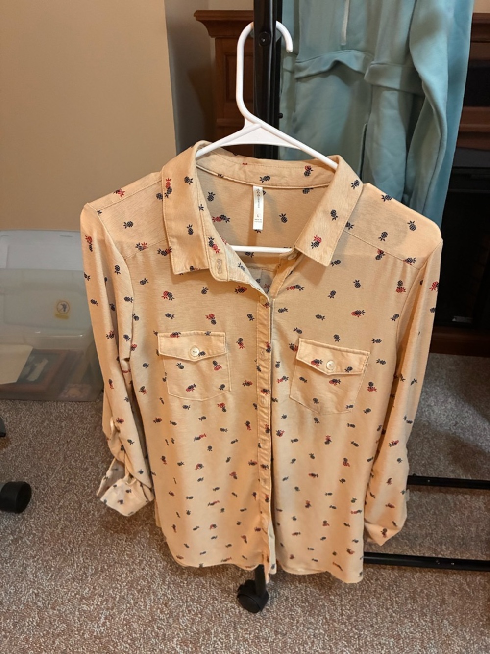 Long sleeved button up blouse